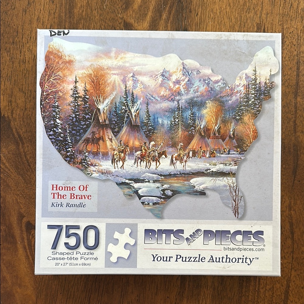 Bits and Pieces 750-Piece Shaped Puzzle "Home of the Brave" - Multicolor